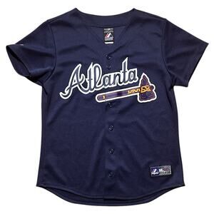 Majestic MLB Atlanta Braves Baseball Jersey Medium